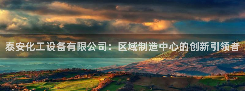 新城平台进.新城平台.稳定风险提示：泰安化工设备有限公司：区